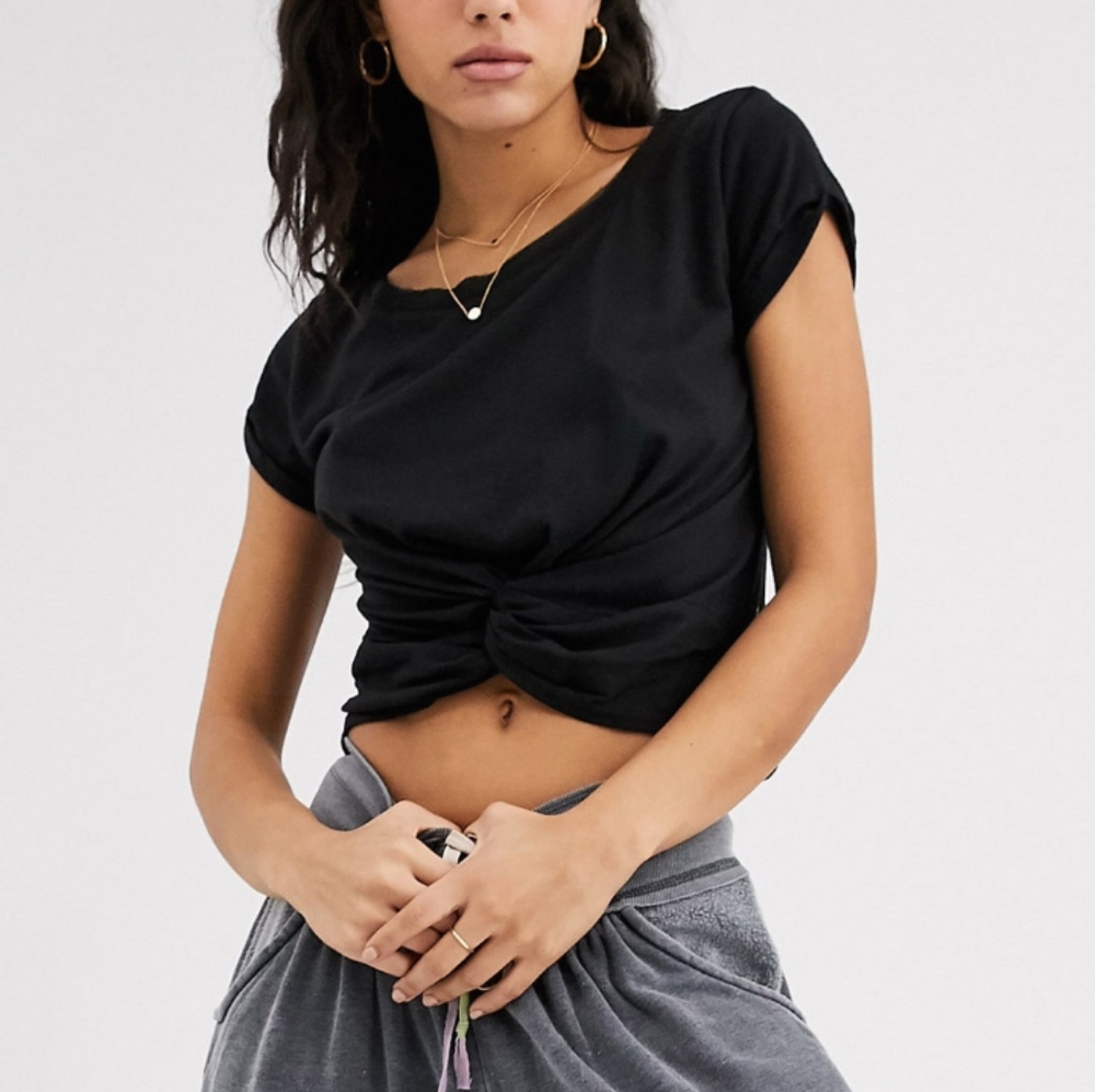 FP Movement Run in the Sun Cropped Tee Black